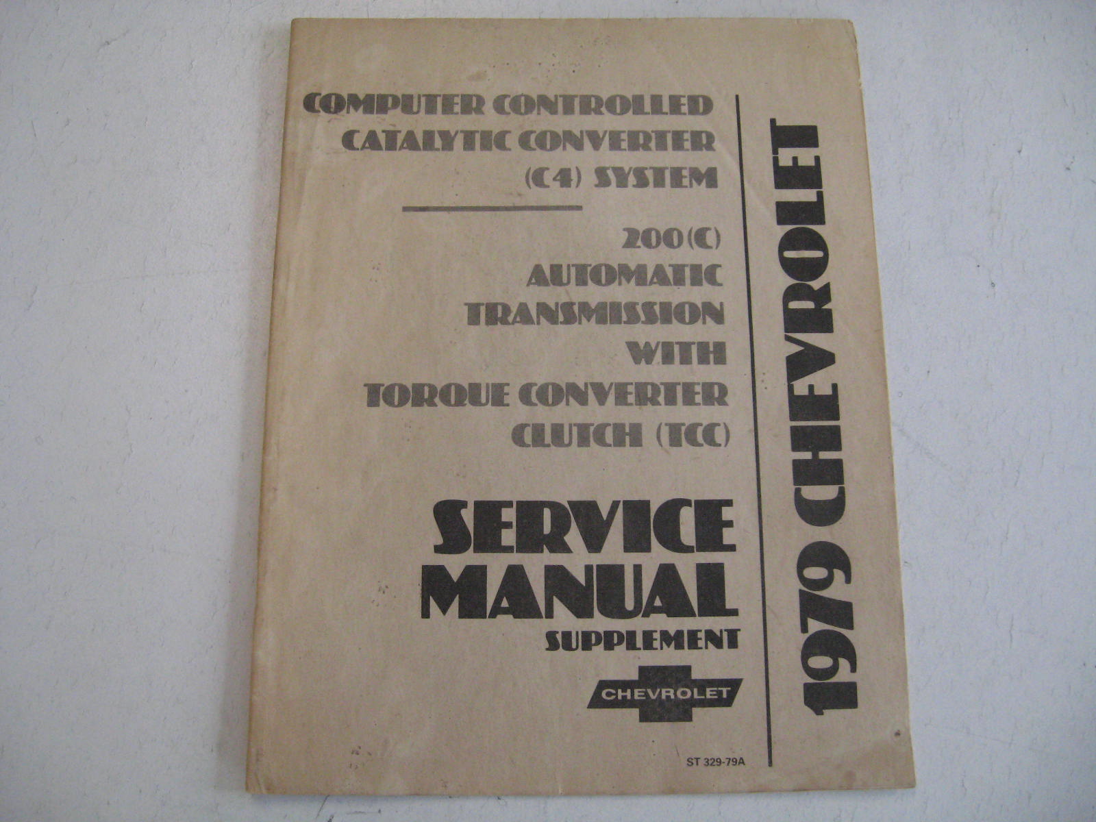 1979 Chevrolet Service Manual Supplement
