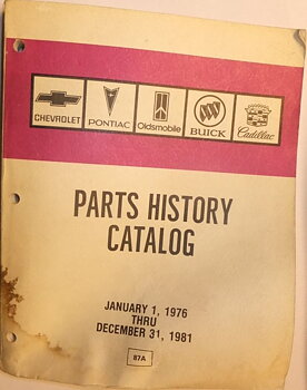 1976-1981 Parts History Catalog