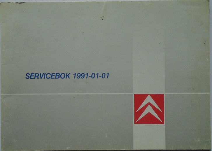 1991 Citroën Servicebok
