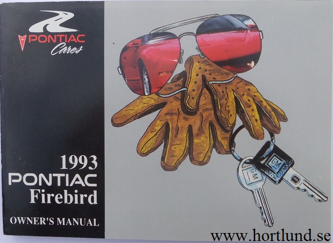 1993 Pontiac Firebird Owners Manual