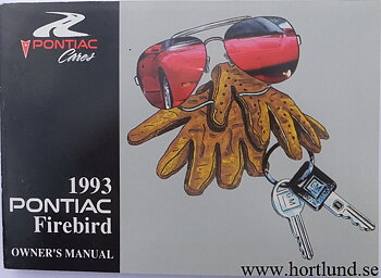 1993 Pontiac Firebird Owners Manual