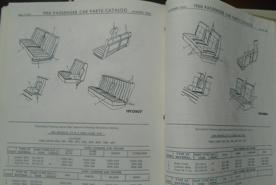 1968 Chrysler, Imperial, Dodge, Plymouth Parts Catalog - 2