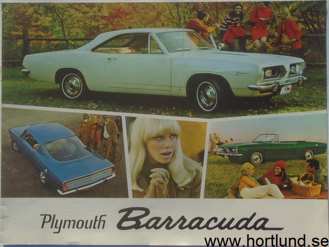 1967 Plymouth Barracuda broschyr svensk
