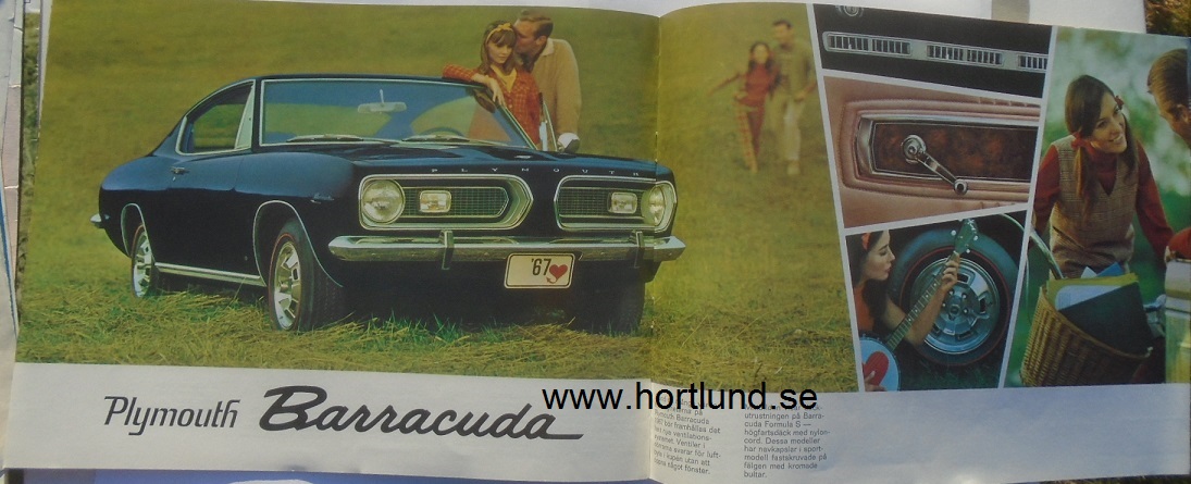 1967 Plymouth Barracuda broschyr svensk - 3
