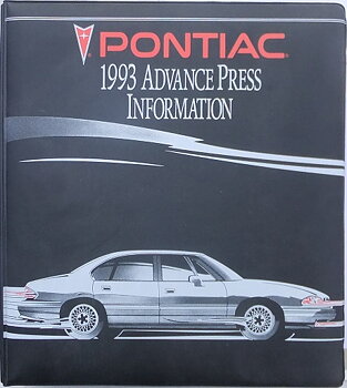 1993 Pontiac Advance Press Information
