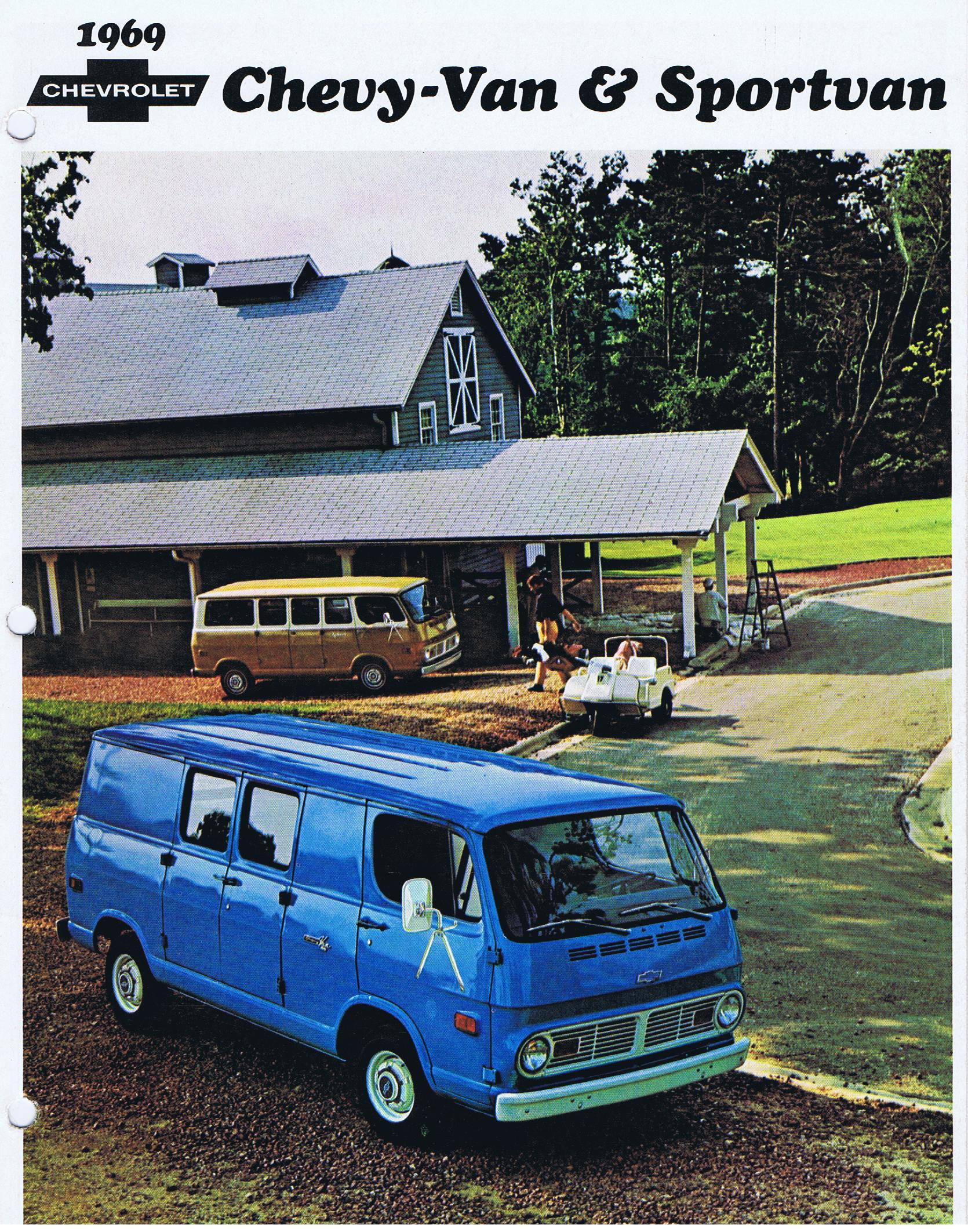 1969 Chevrolet Truck FörsäljningsbroschyrChevy Van & Sportvan