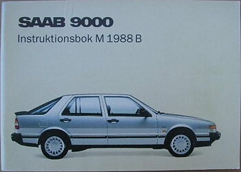 1988B SAAB 9000 Instruktionsbok