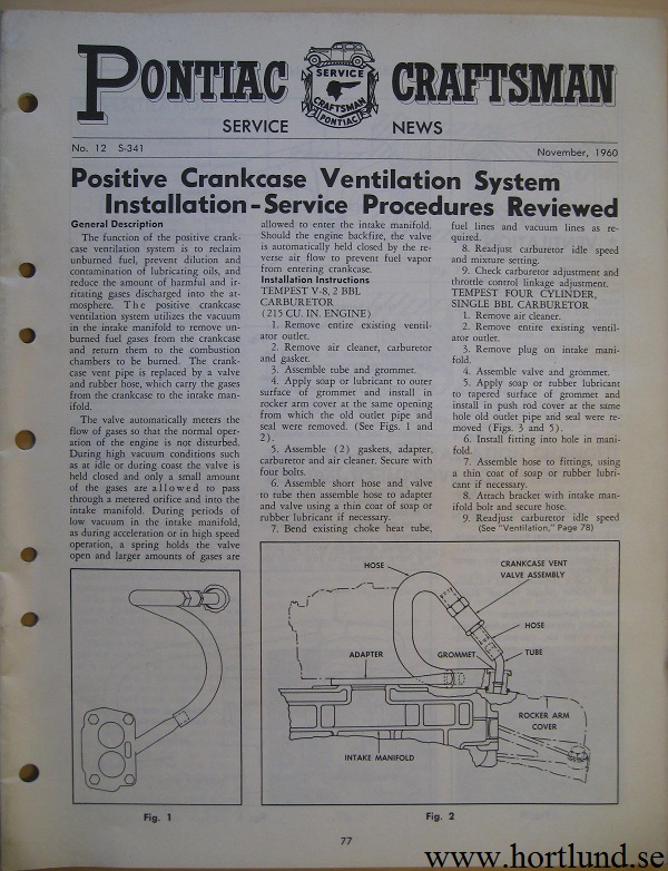 1961 Pontiac Craftsman Service News, November 1960