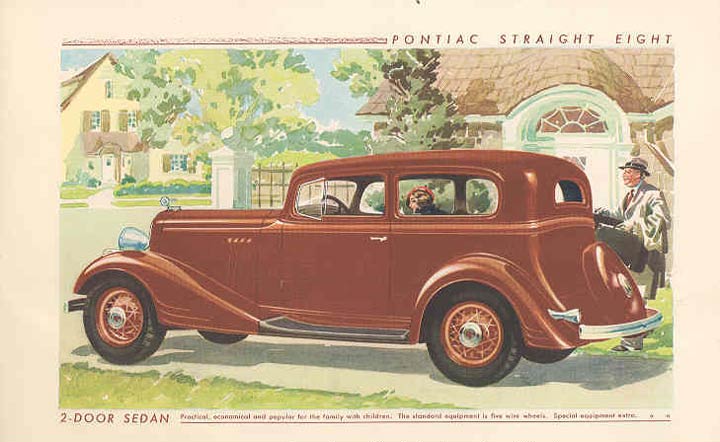 1933 Pontiac Straight 8 broschyr - 3