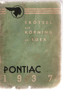 1937 Pontiac Instruktionsbok svensk