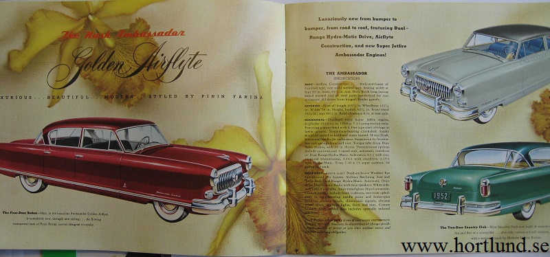 1952 Nash Jubileumsbroschyr alla modeller - 2