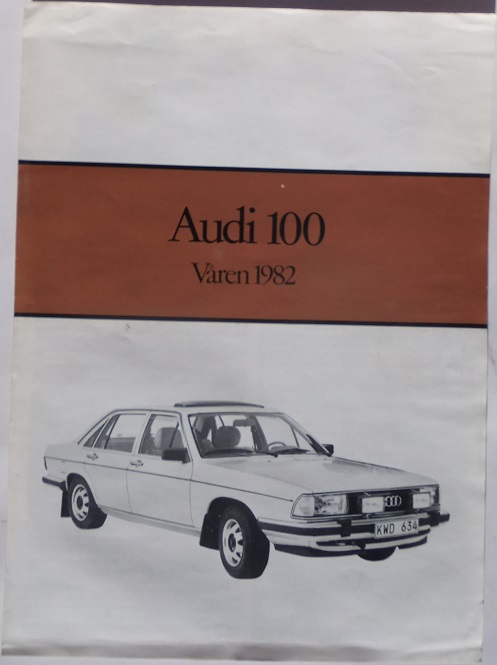 1982 Audi 100 broschyr