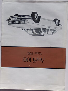 1982 Audi 100 broschyr