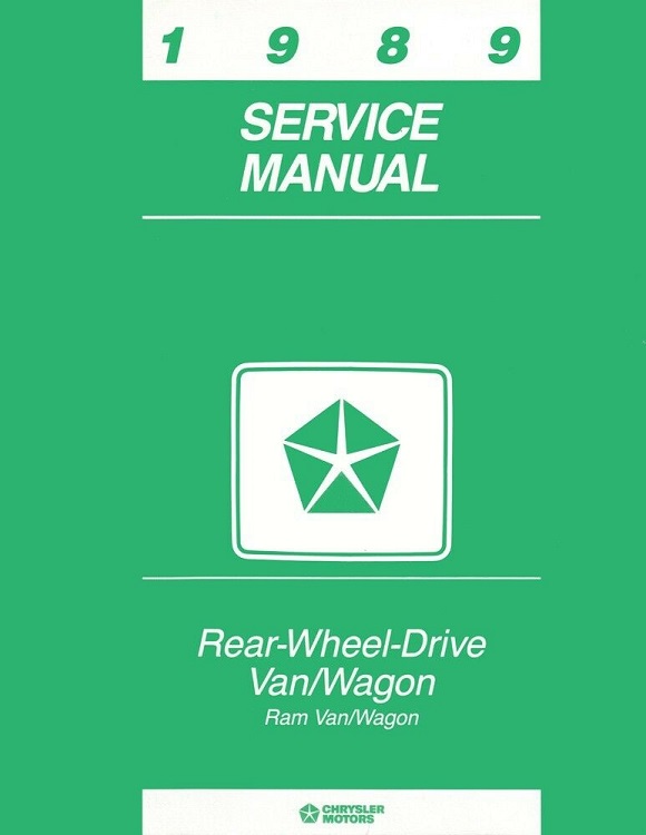1989 Dodge RWD Van/Wagon Service Manual