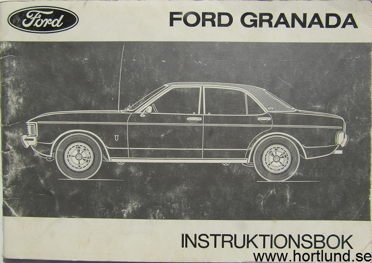 1974 Ford Granada Instruktionsbok