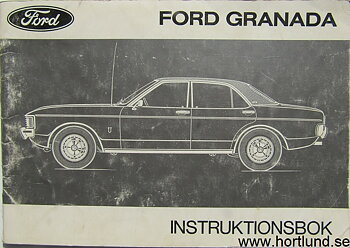 1974 Ford Granada Instruktionsbok