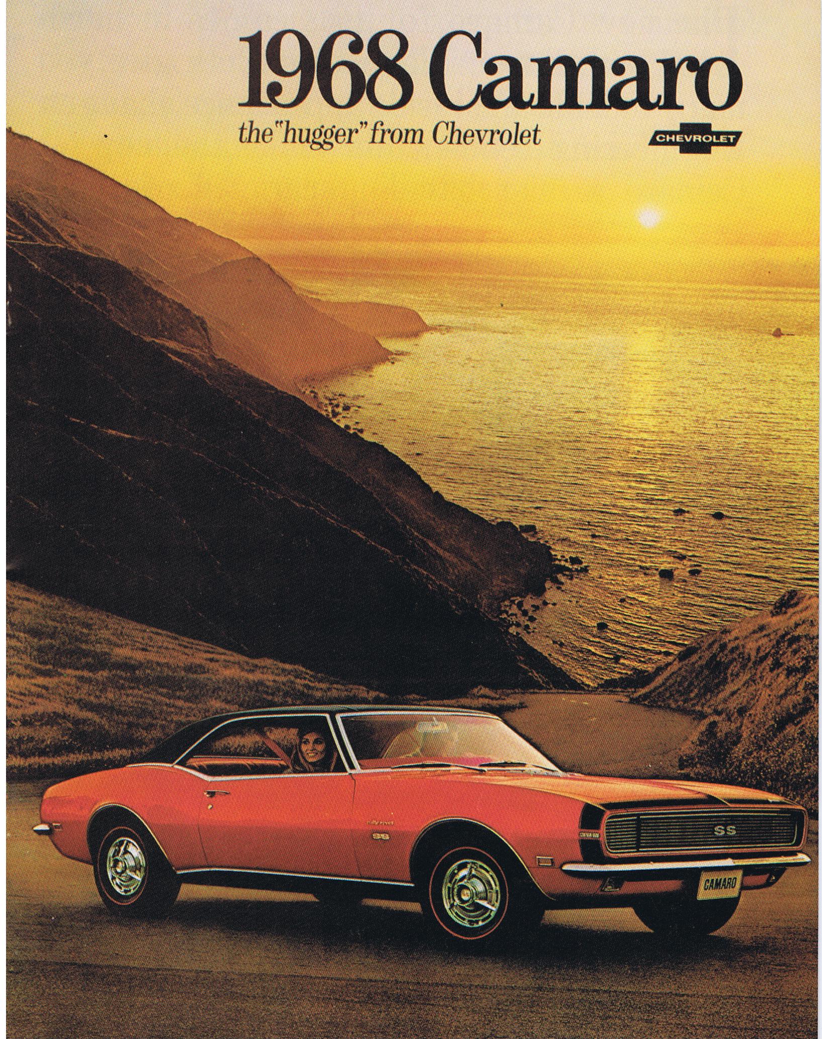 1968 Chevrolet Camaro The Hugger broschyr Nytryck