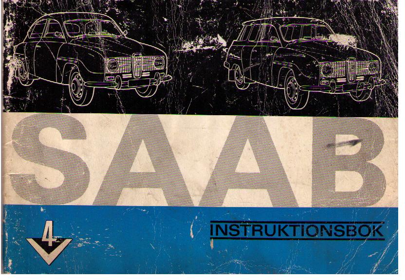 1967 SAAB 96 V4 Instruktionsbok