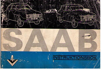1967 SAAB 96 V4 Instruktionsbok