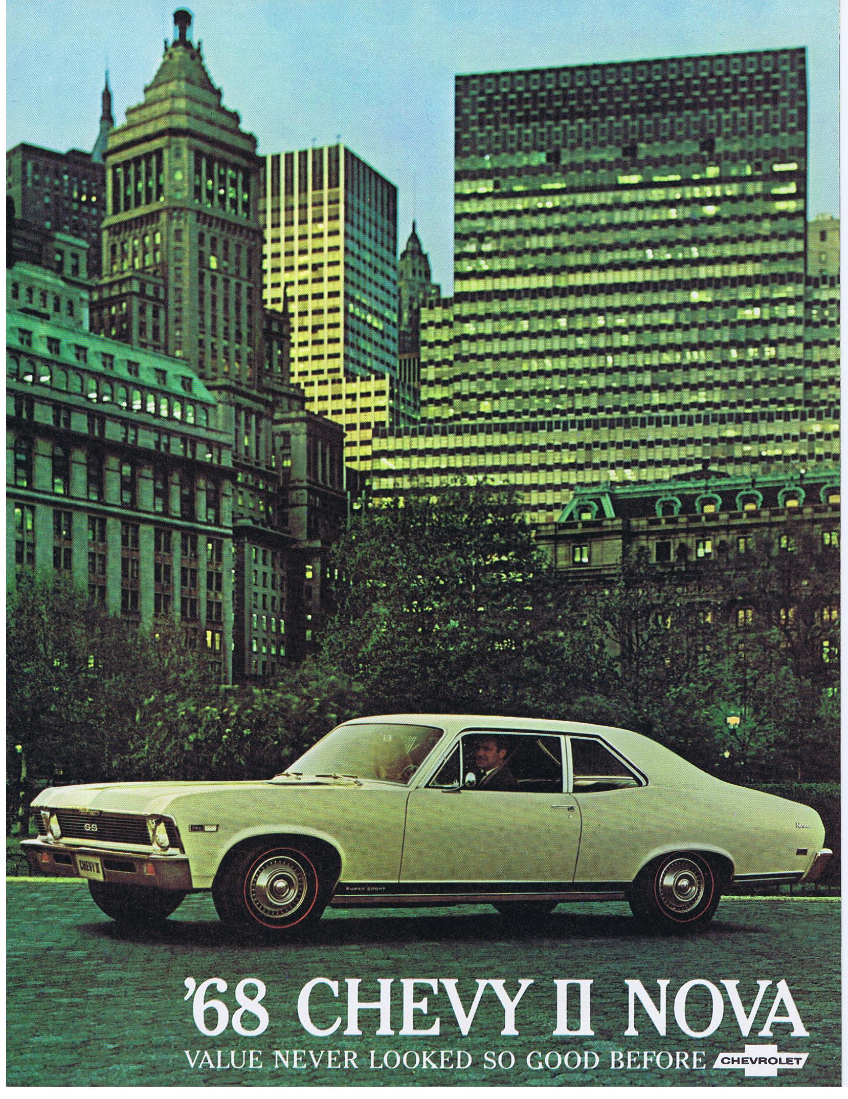 1968 Chevrolet Försäljningsbroschyr Chevy II Nova