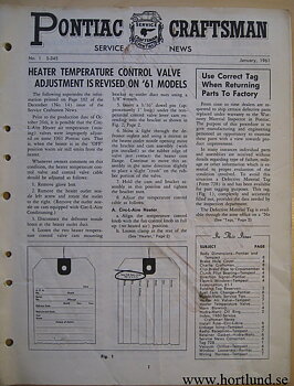 1961 Pontiac Craftsman Service News, January
