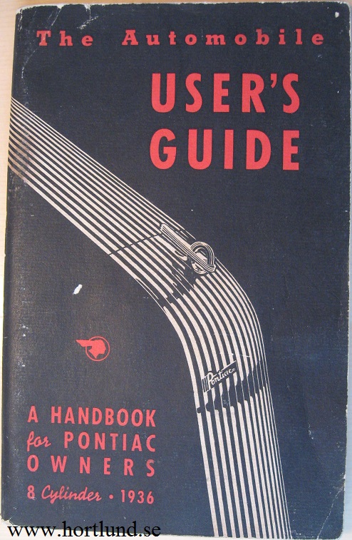 1936 Pontiac 8 Cylinder User's Guide