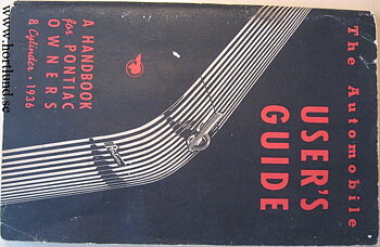 1936 Pontiac 8 Cylinder User's Guide