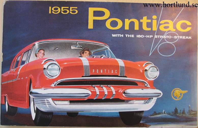 1955 Pontiac broschyr folder