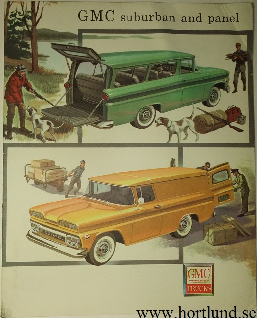 1960 GMC Suburban and Panel Broschyr