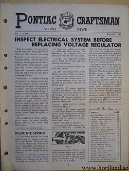 1961 Pontiac Craftsman Service News, February