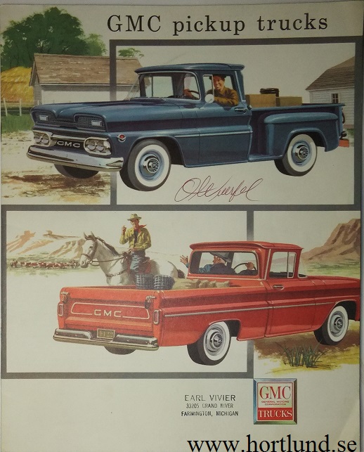 1961 GMC Pickup Trucks Broschyr
