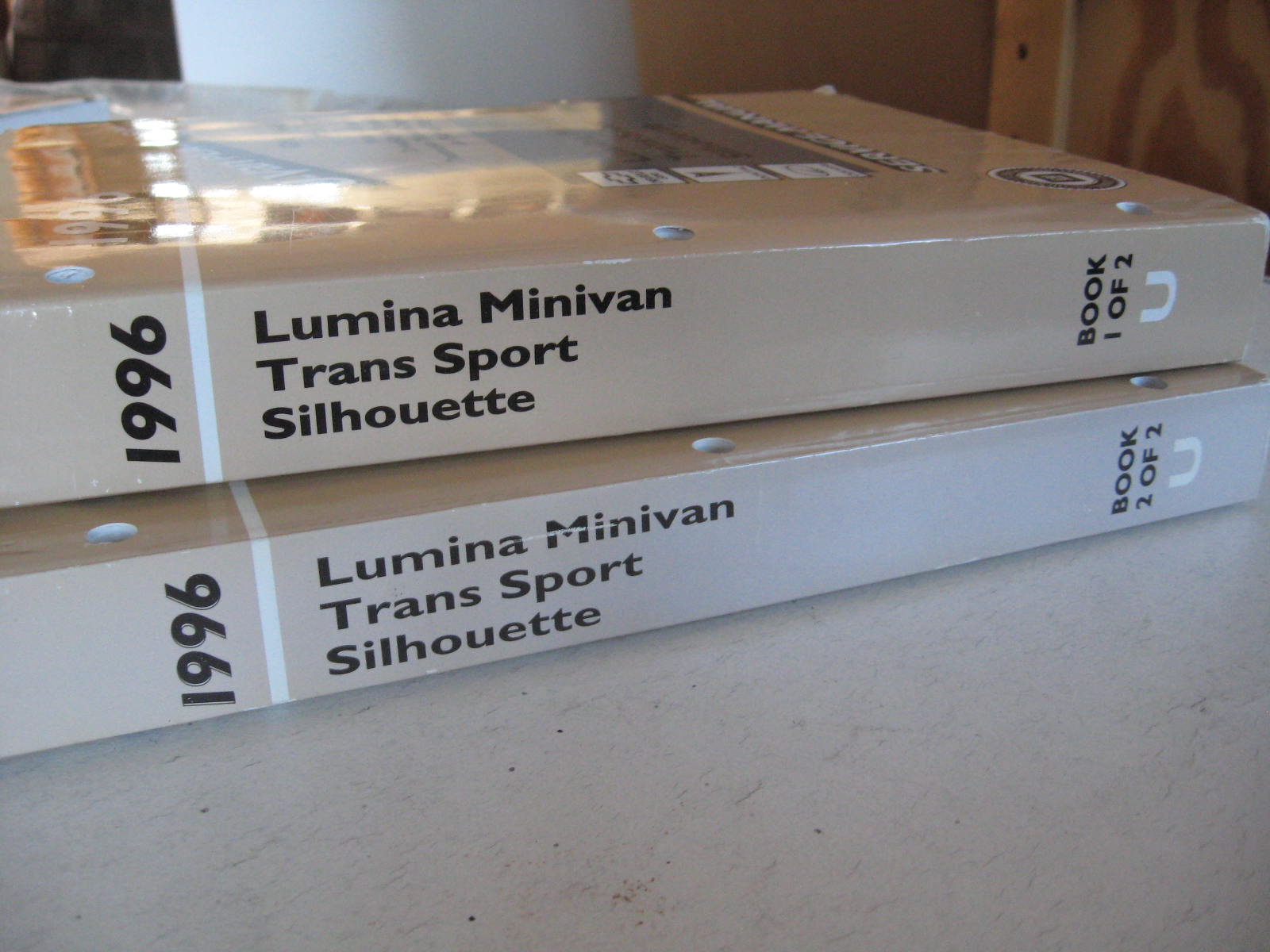 1996 Chevrolet U-Van Platform Service Manual Lumina Minivan + Pontiac Trans Sport + Oldsmobile Silhouette Set om 2 böcker