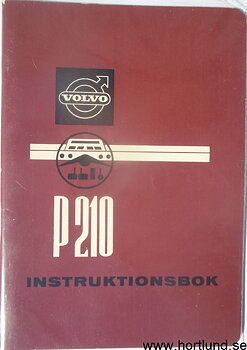 1964 Volvo Duett P 210 D Instruktionsbok