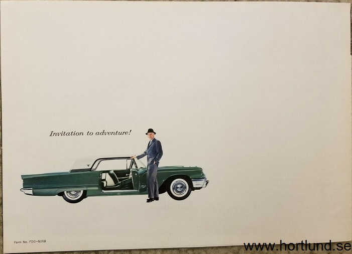 1959 Ford Thunderbird broschyr - 4