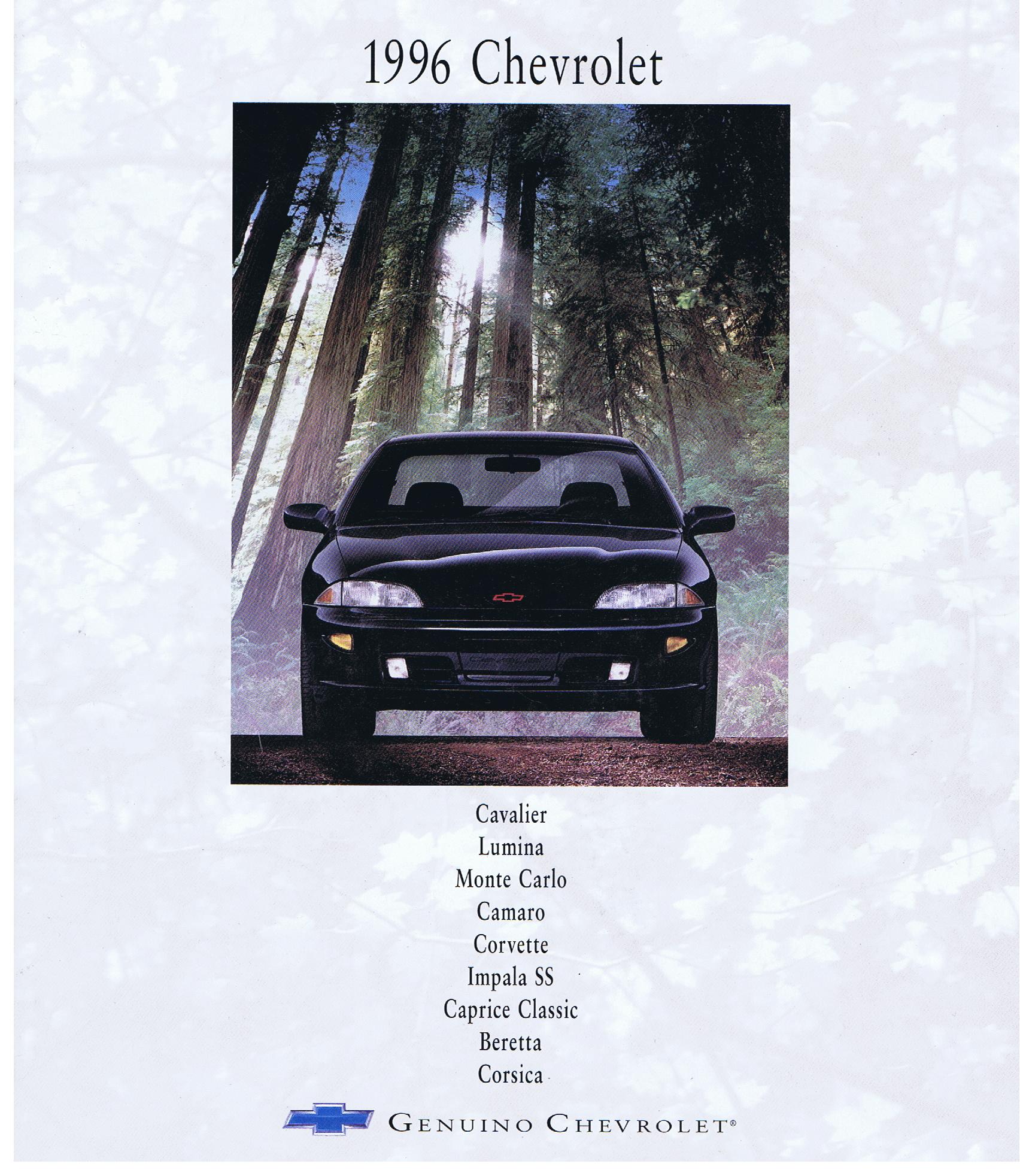 1996 Chevrolet alla modeller Broschyr Spansk / Mexico