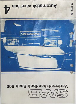 1979 - 1984 SAAB 900 Verkstadshandbok Automatisk växellåda
