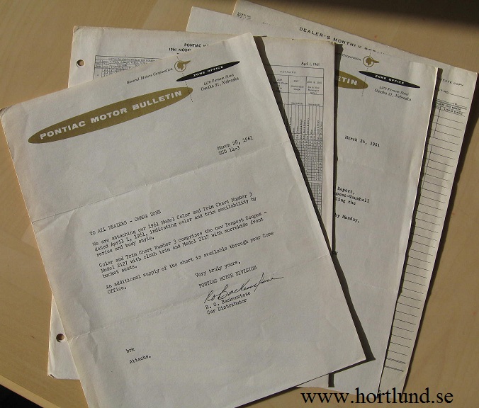 1961 Pontiac Motor Bulletin