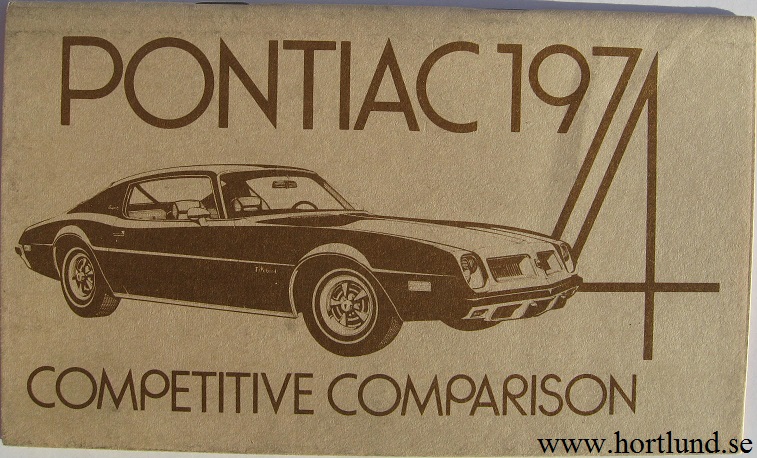 1974 Pontiac Competitive Comparison