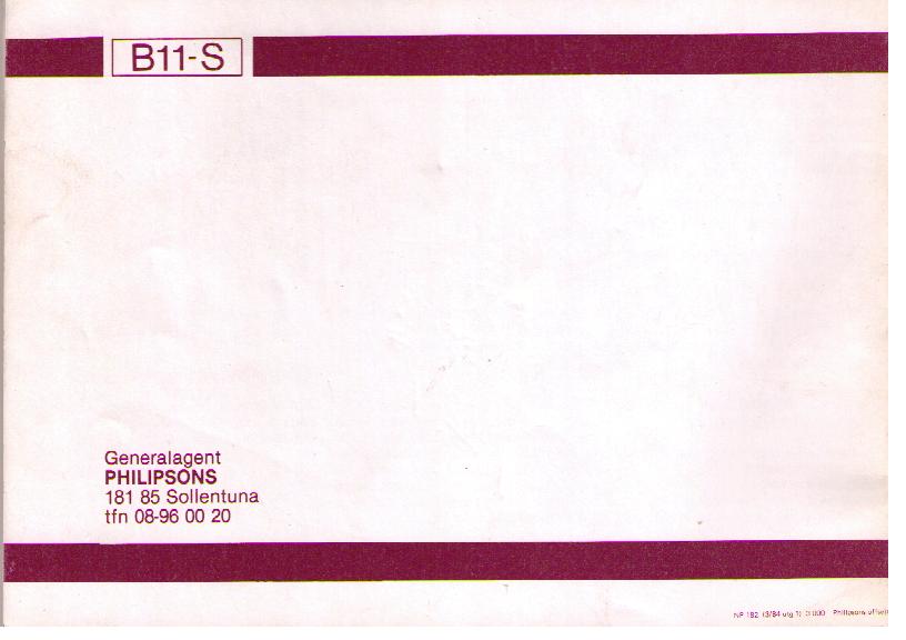 1984 Nissan Sunny Instruktionsbok B11-serien - 2
