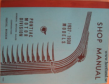 1938 - 1937 Pontiac Shop Manual nytryck