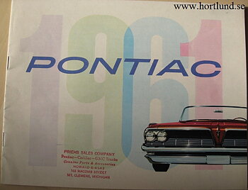 1961 Pontiac broschyr