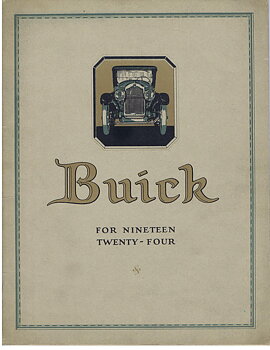 1924 Buick Försäljningsbroschyr otroligt fint skick!