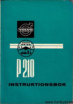 1966-67 Volvo Duett P 210 F Instruktionsbok