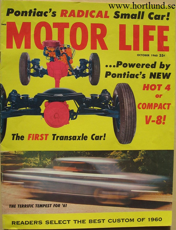 1961 Pontiac Tempest broschyr särtryck