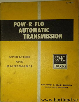 1963 GMC Pow-R-Flo Automatic Transmission Operation and Maintenance
