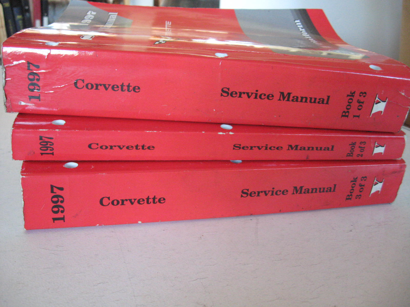 1997 Chevrolet Corvette Service Manual Set om 3 böcker