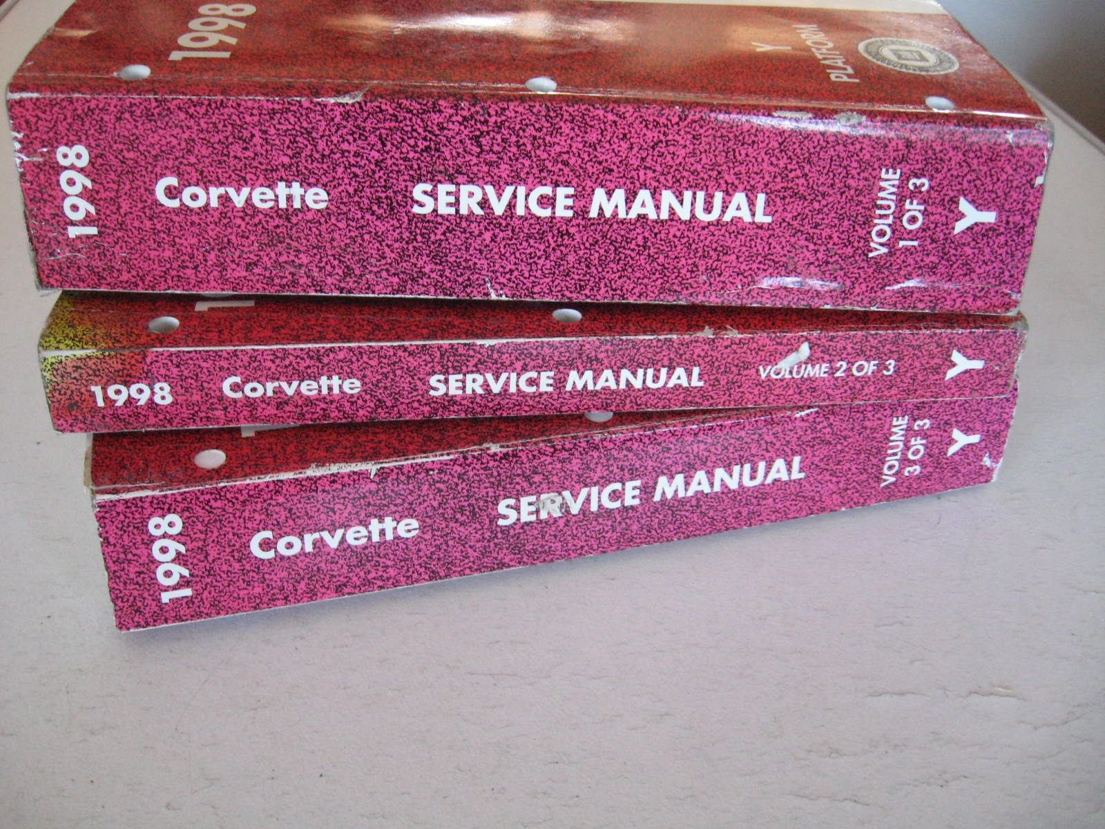 1998 Chevrolet Corvette Service Manual Set om 3 böcker