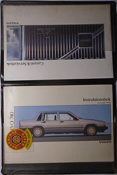 1990 Volvo 740 Instruktionsbok