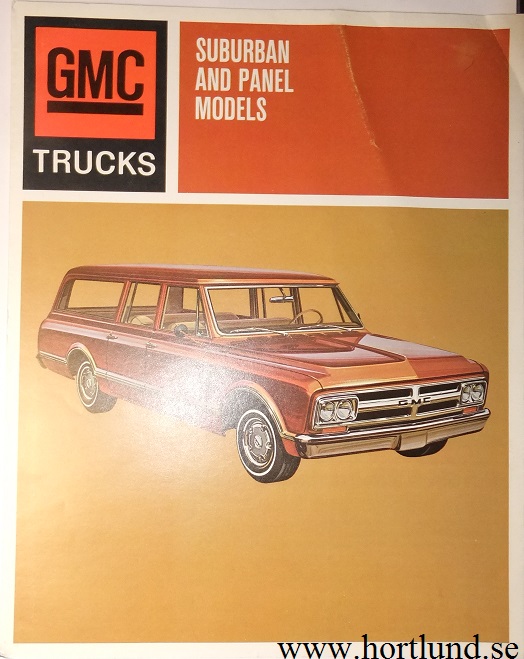 1967 GMC Suburban and Panel Broschyr