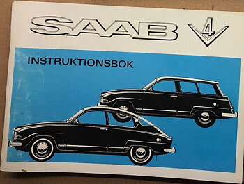 1971 SAAB V4 Instruktionsbok